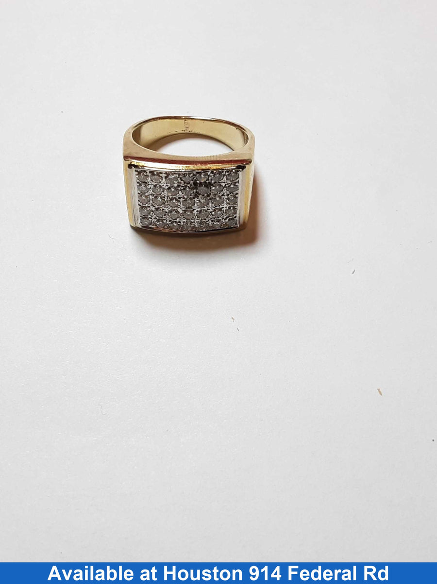 Men's Ring - Yellow Gold 14k (.585) 12.9 grams Size 9.5