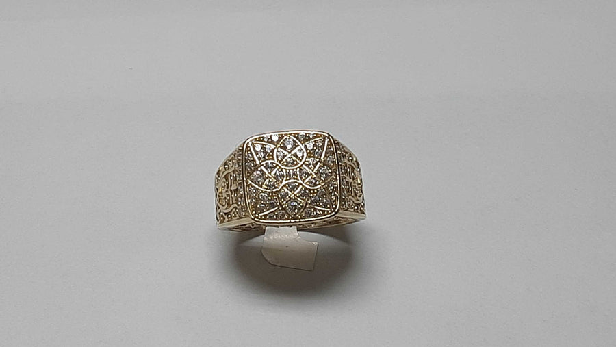 Men's Ring - Yellow Gold 10k (.417) 5.1 grams Size 11.5