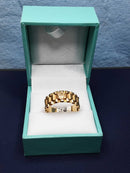 Women's Ring - Yellow Gold 14k (.585) 5.3 grams Size 9.5