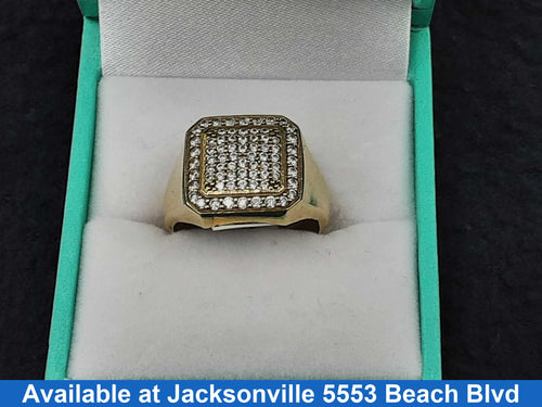 Men's Ring - Yellow Gold 10k (.417) 3.9 grams Size 7.5