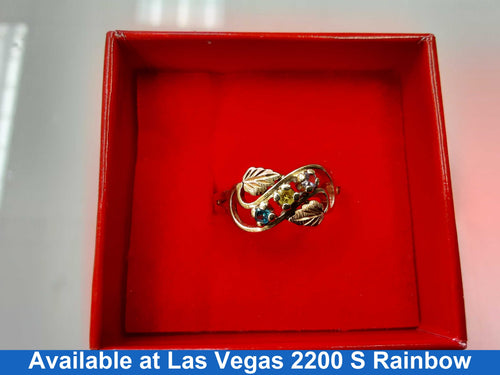 Women's Ring - Mother's - Yellow Gold 10k (.417) 2.3 grams Size 5.5