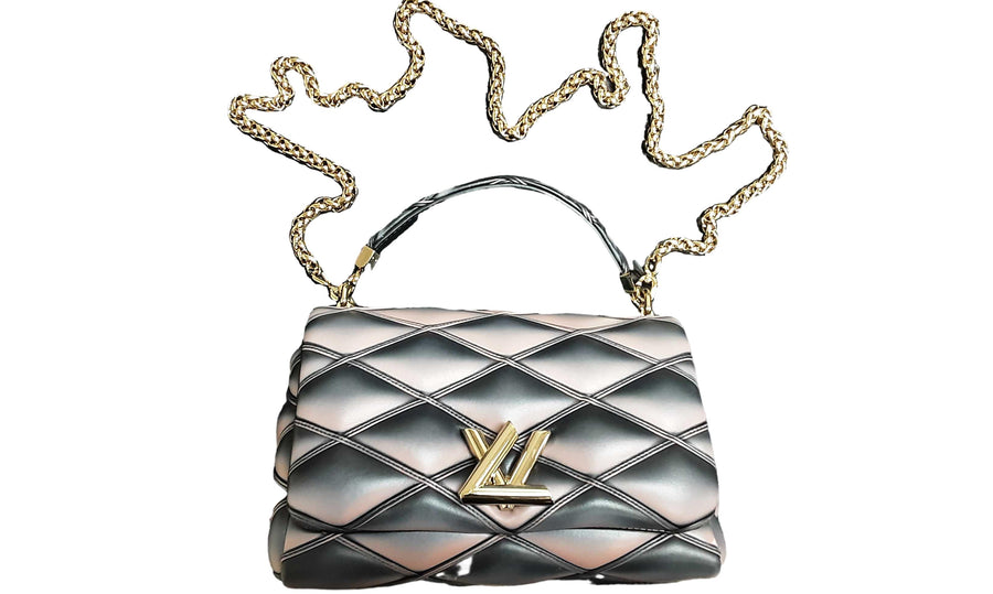 Louis Vuitton Lv Monogram Go-14 Mm Malletage Black Purse / Handbag