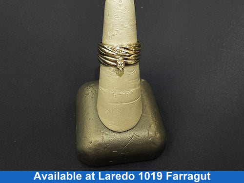 Women's Ring - Yellow Gold 10k (.417) 3.7 grams Size 20