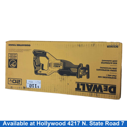 Dewalt Dcs382b Yellow Cordless Reciprocating Saw