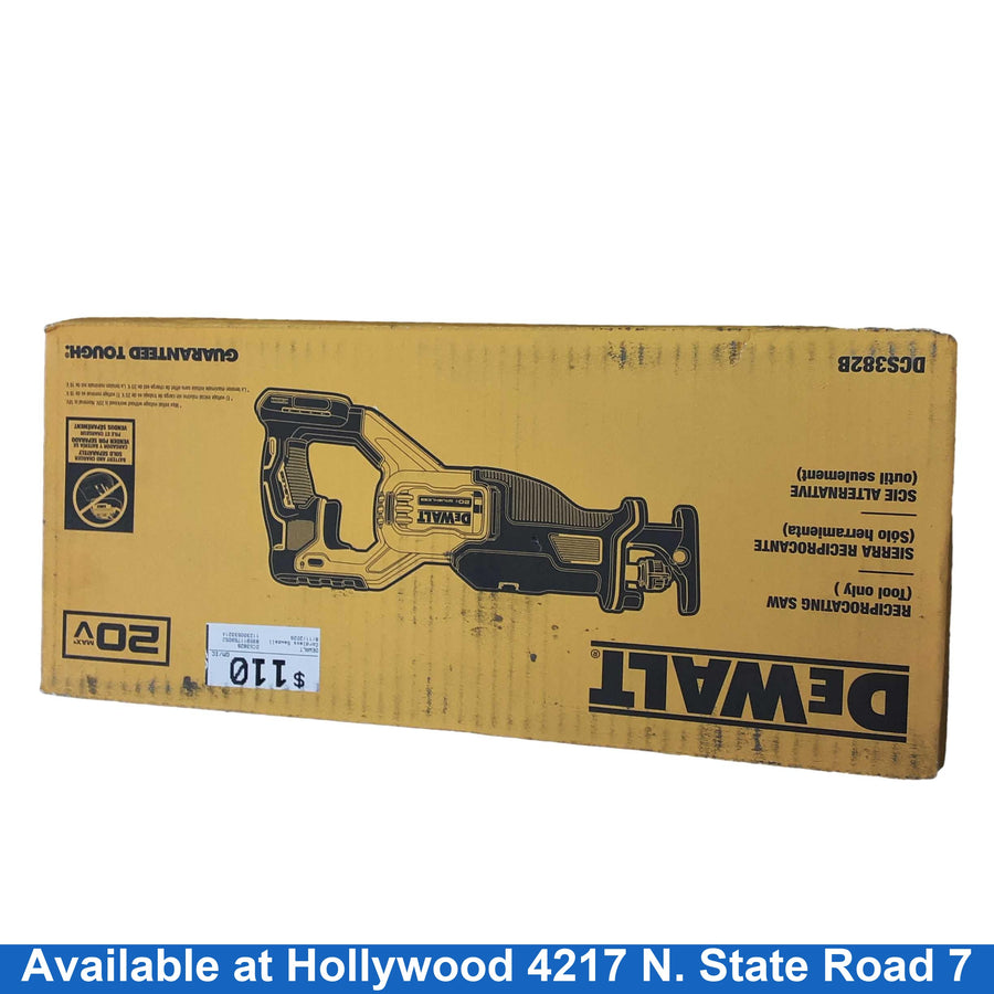 Dewalt Dcs382b Yellow Cordless Reciprocating Saw