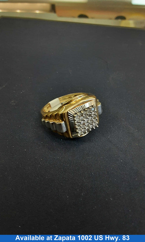 Men's Ring - Yellow Gold 10k (.417) 9 grams Size 10.5