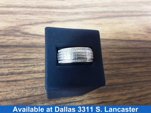 Ring - Wedding Band - White Gold 10k (.417) 6.4 grams Size 12