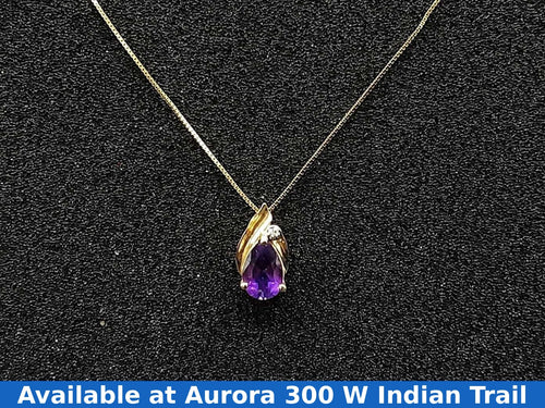 Diamond Pendant - Yellow Gold 14k (.585) 2.1 grams