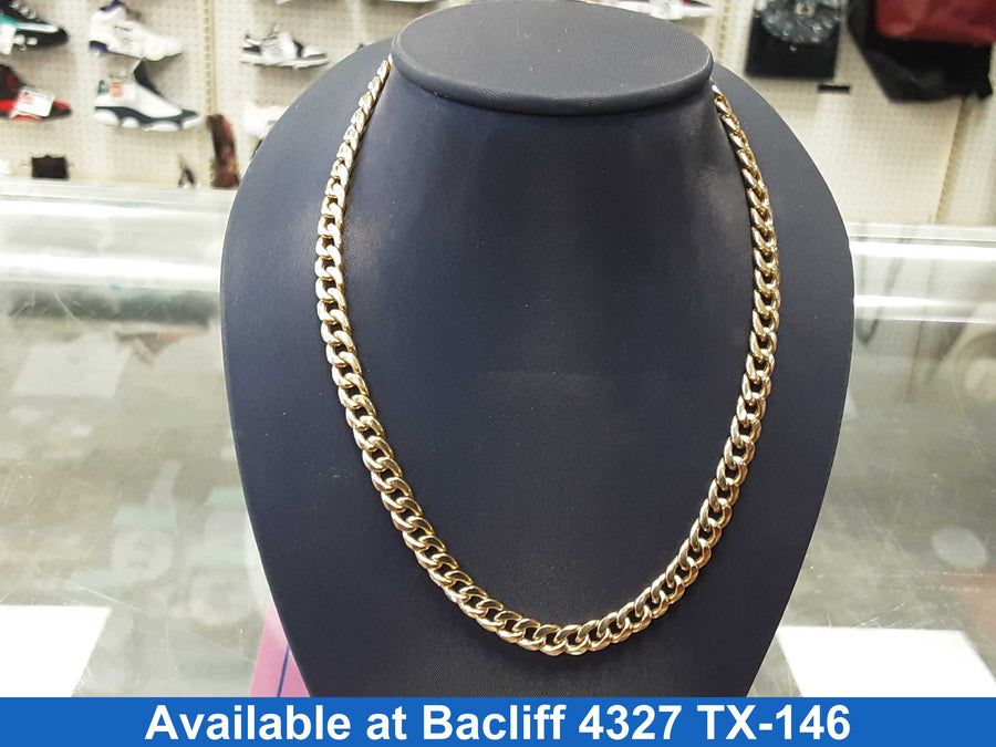Cuban Link Chain - Yellow Gold 10k (.417) 14.6 grams 24 inch