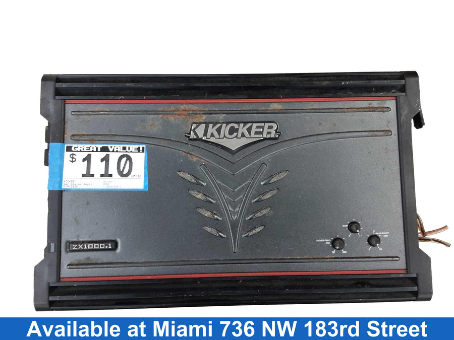 Kicker Zx1000.1 Black Car Audio Amplifier