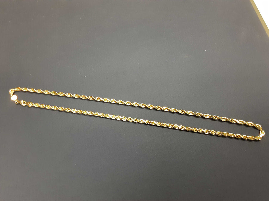Rope Chain - Yellow Gold 10k (.417) 36.4 grams 24 inch