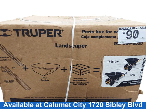 Truper Tps6-2w Black Wheelbarrow