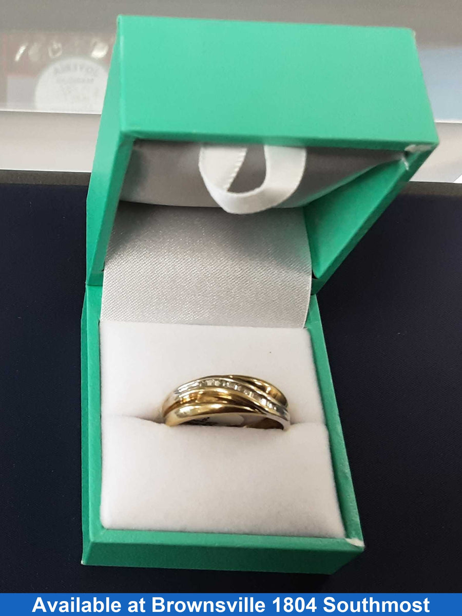 Ring - Wedding Band - Yellow Gold 10k (.417) 2.9 grams Size 6.5