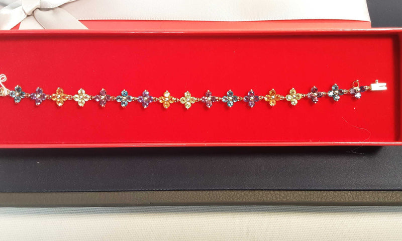 Hugs & Kisses Bracelet Yellow Gold 14k (.585) 7.7 grams 6 inch
