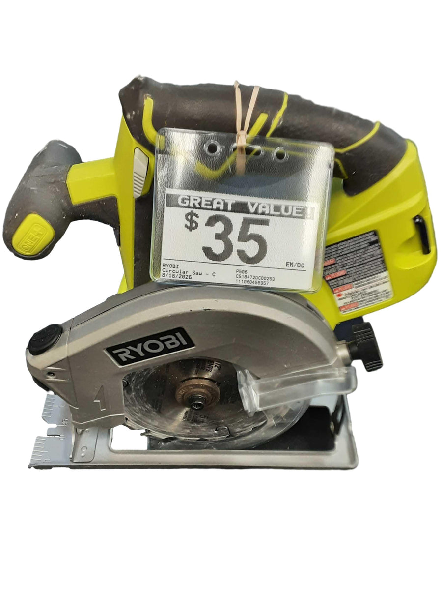 Ryobi P506 Green Cordless Circular Saw