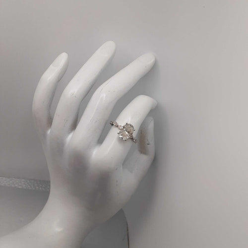Ring - Engagement Set - White Gold 14k (.585) 2.6 grams Size 7