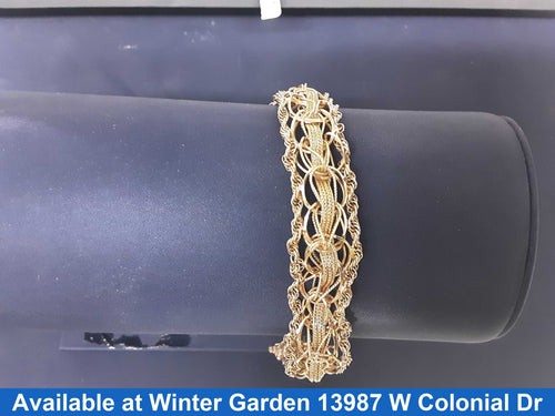 Wheat Bracelet - Yellow Gold 14k (.585) 22 grams 7 inch