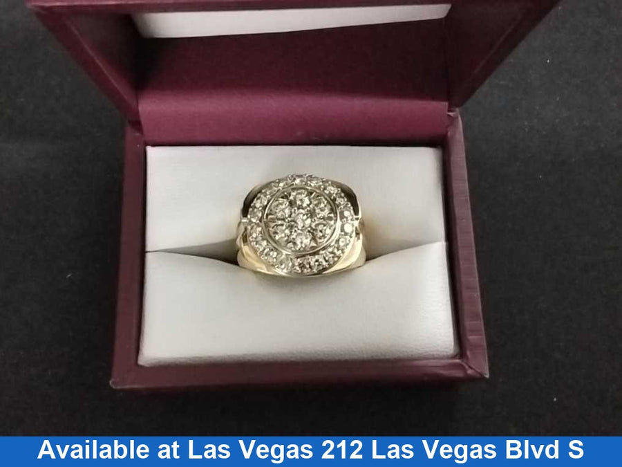 Men's Ring - Yellow Gold 14k (.585) 11.9 grams Size 8.5