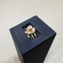 Women's Ring - Solitaire - Yellow Gold 14k (.585) 5.1 grams Size 7.5