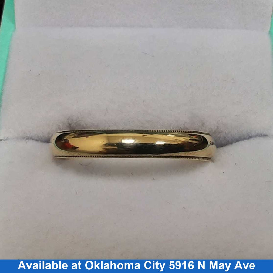 Ring - Wedding Band - Yellow Gold 14k (.585) 2.5 grams Size 11.5