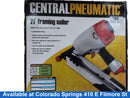 Central Pneumatic 68028 Gray Pneumatic Framing Nailer