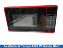 Walmart Ms8436127995-02 Red Countertop Microwave