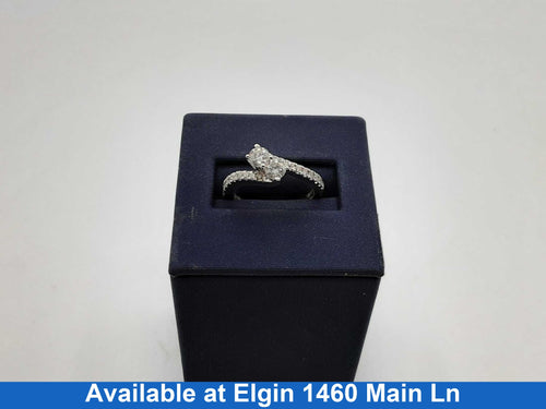 Ring - Engagement Set - White Gold 14k (.585) 3.7 grams Size 5.5