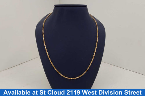 Rope Chain - Yellow Gold 14k (.585) 6.9 grams 19 inch