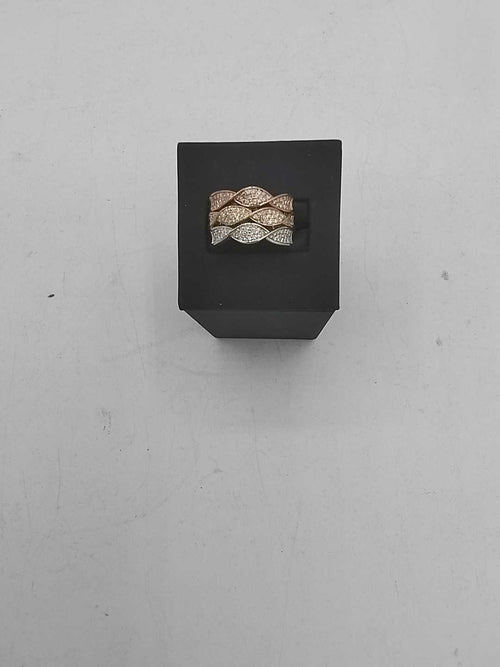 Women's Ring - Tricolor Gold 14k (.585) 6.3 grams Size 20
