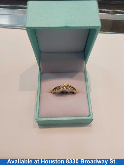 Women's Ring - Anniversary - Yellow Gold 14k (.585) 2.6 grams Size 7.5