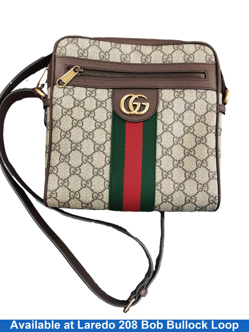 Gucci Ophidia Messenger Bag Beige / Tan Purse / Handbag