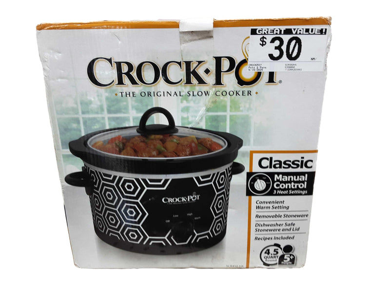 Crockpot Scr450hx Black Pot / Pan