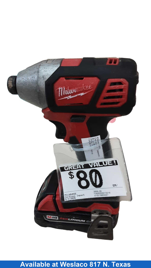 Milwaukee 2656-20 Red Cordless Impact Drill