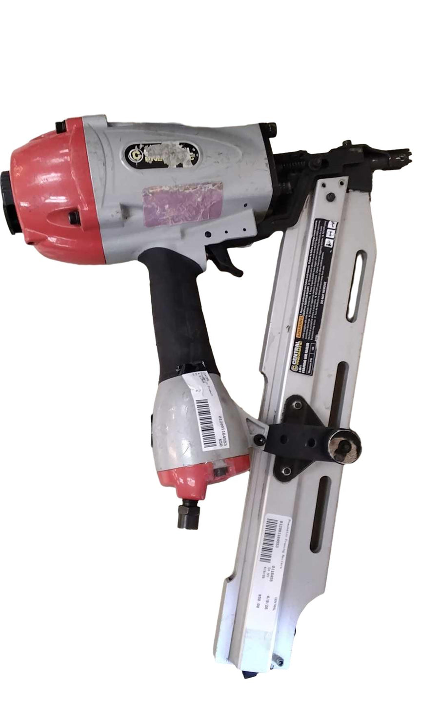 Central Gray Pneumatic Framing Nailer