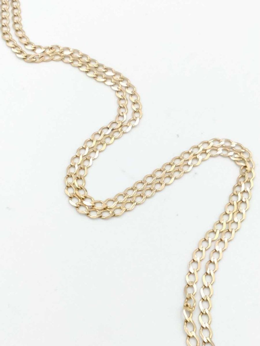 Cuban Link Chain - Yellow Gold 10k (.417) 4.8 grams 24 inch