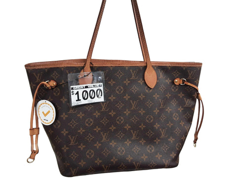 Louis Vuitton Never Full Brown Purse / Handbag