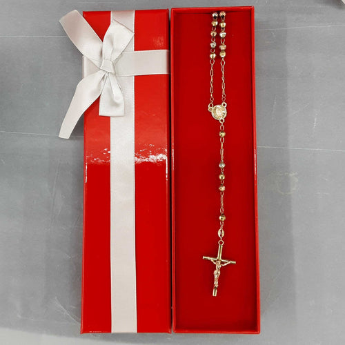 Bead Chain - Tricolor Gold 10k (.417) 13.9 grams 18 inch