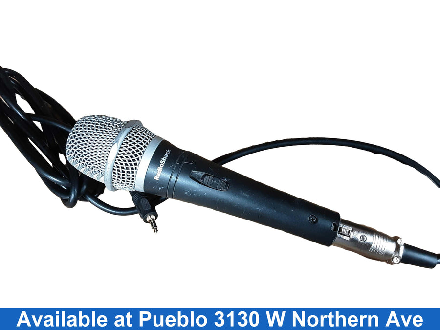 Radioshack 33-128 Black Corded Microphone