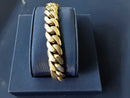 Cuban Link Bracelet - Yellow Gold 10k (.417) 103.5 grams 8 inch