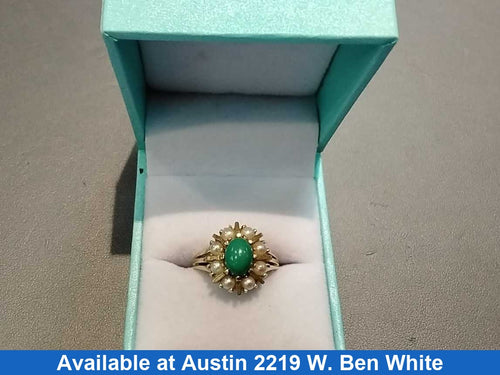 Women's Ring - Yellow Gold 10k (.417) 4.3 grams Size 20