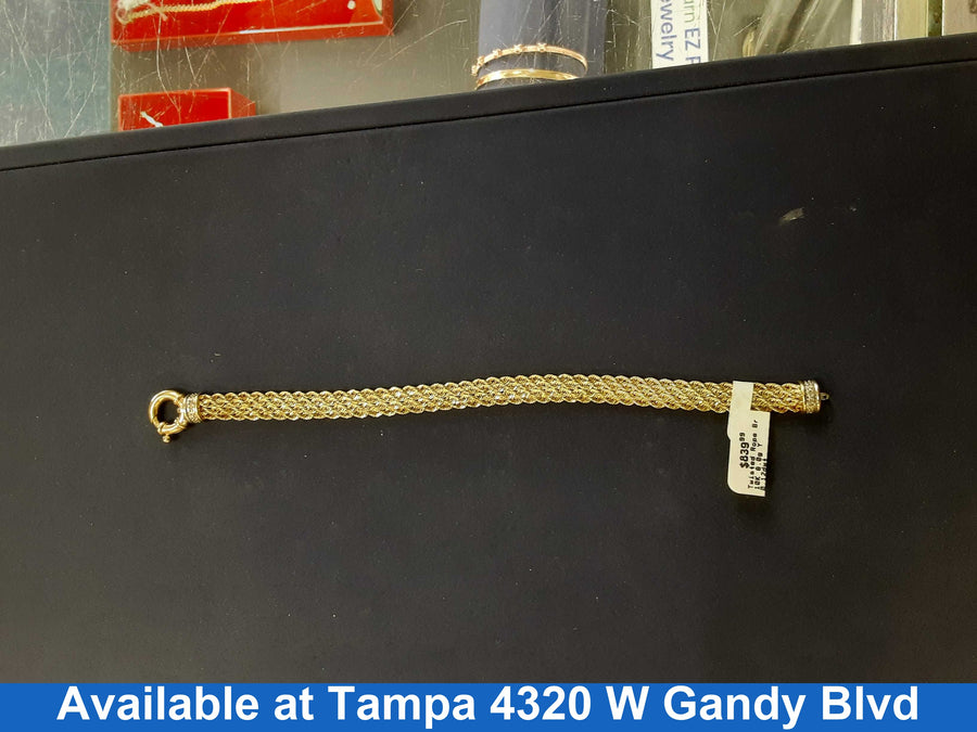 Rope Bracelet - Yellow Gold 10k (.417) 8 grams 7 inch