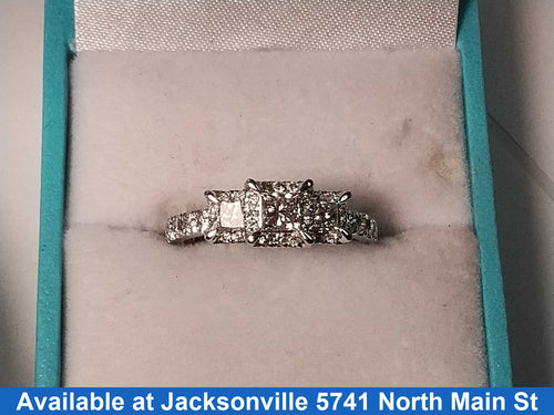 Ring - Engagement Set - White Gold 10k (.417) 2.7 grams Size 7