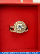 Ring - Engagement Set - Yellow Gold 10k (.417) 4.2 grams Size 6
