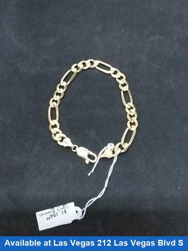 Figaro Bracelet - Yellow Gold 10k (.417) 11 grams 8 inch