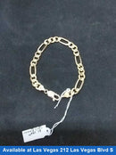 Figaro Bracelet - Yellow Gold 10k (.417) 11 grams 8 inch