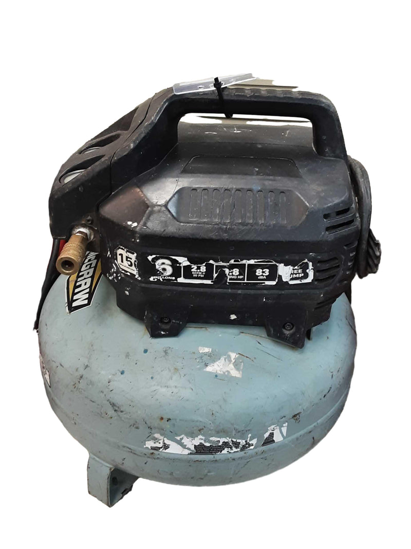 Mcgraw 6 Gallon Tank Gray Electric Compressor