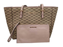 Michael Kors Pink Tan Tote Bag Beige / Tan Purse / Handbag