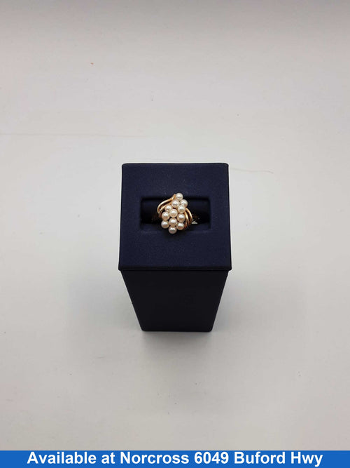 Women's Ring - Yellow Gold 10k (.417) 3.7 grams Size 20