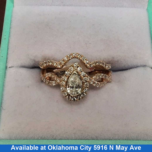 Ring - Engagement Set - Rose Gold 14k (.585) 5.1 grams Size 5