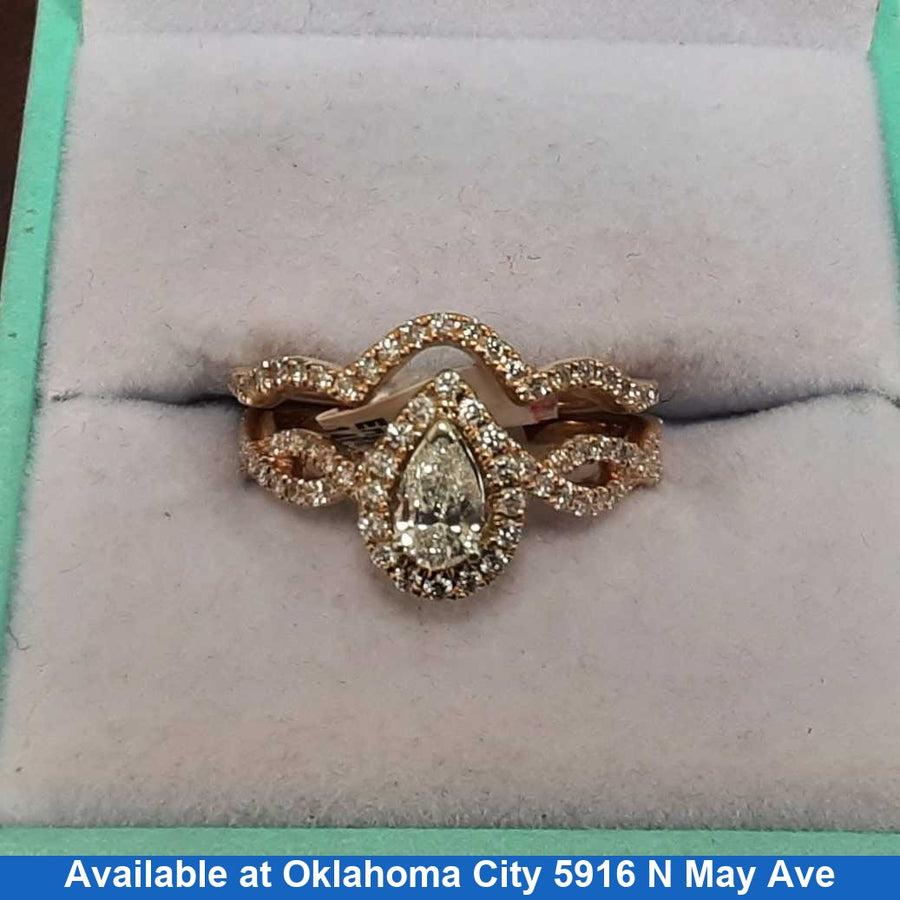 Ring - Engagement Set - Rose Gold 14k (.585) 5.1 grams Size 5